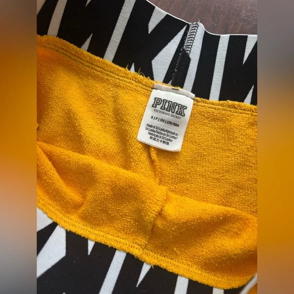 PINK Yellow Boyshorts size small - Picture 3 of 3